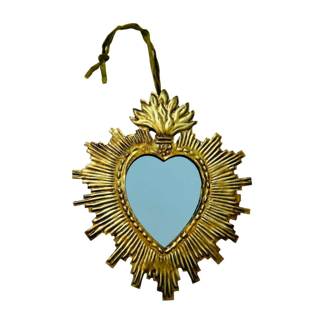 Tin Rays Sacred Heart Mirror