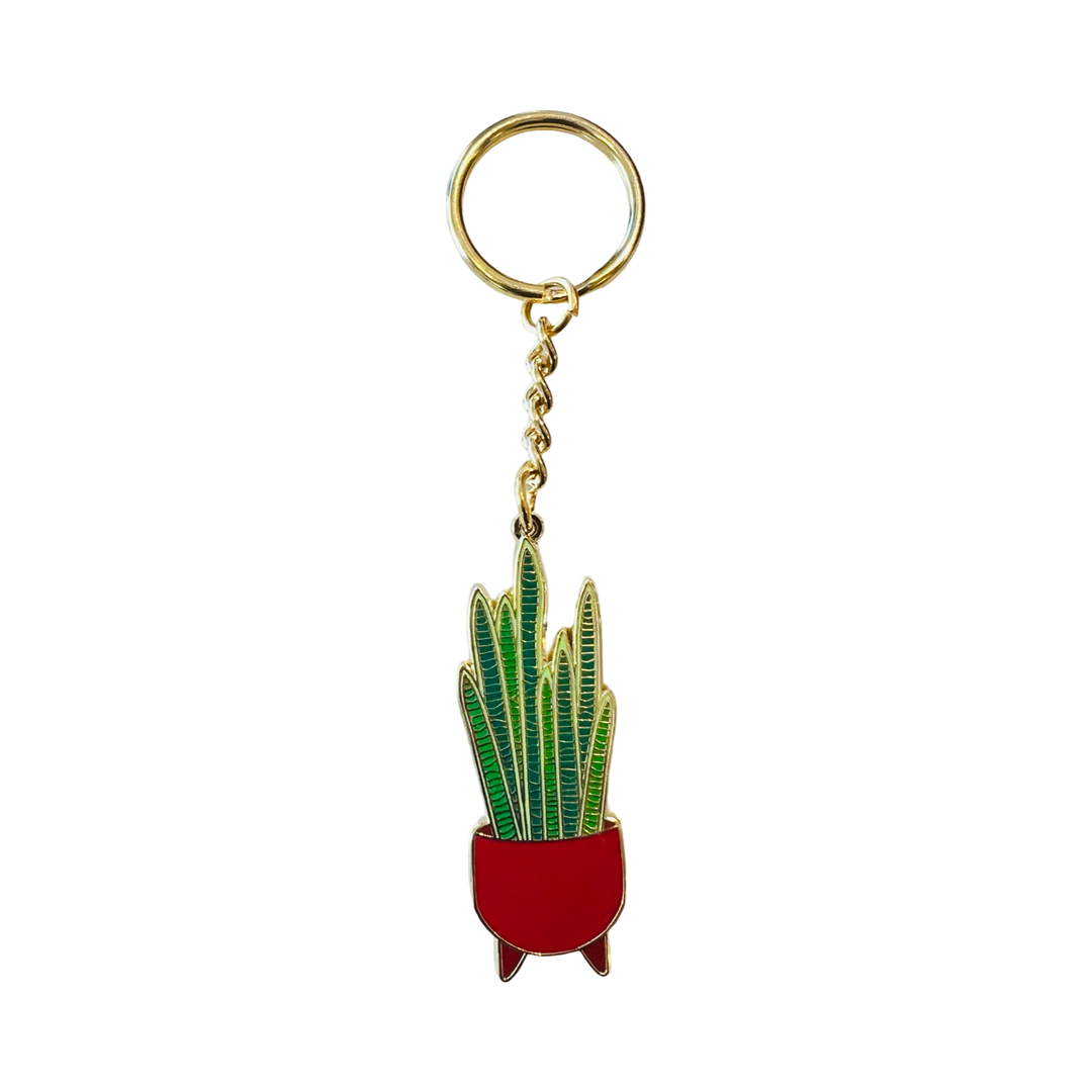 Snake Plant Keychain