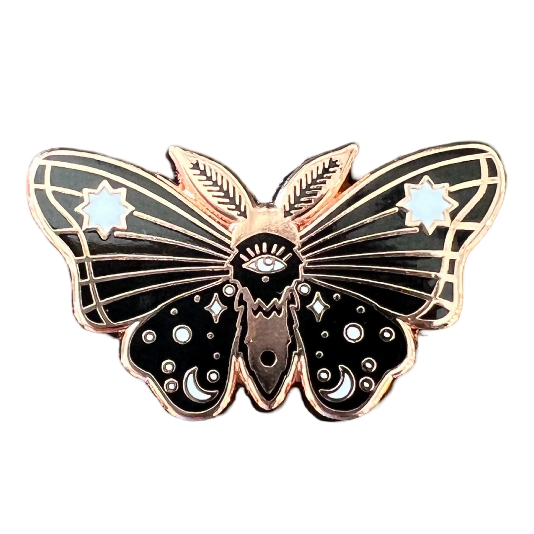 Moth of The Moon Enamel PIn