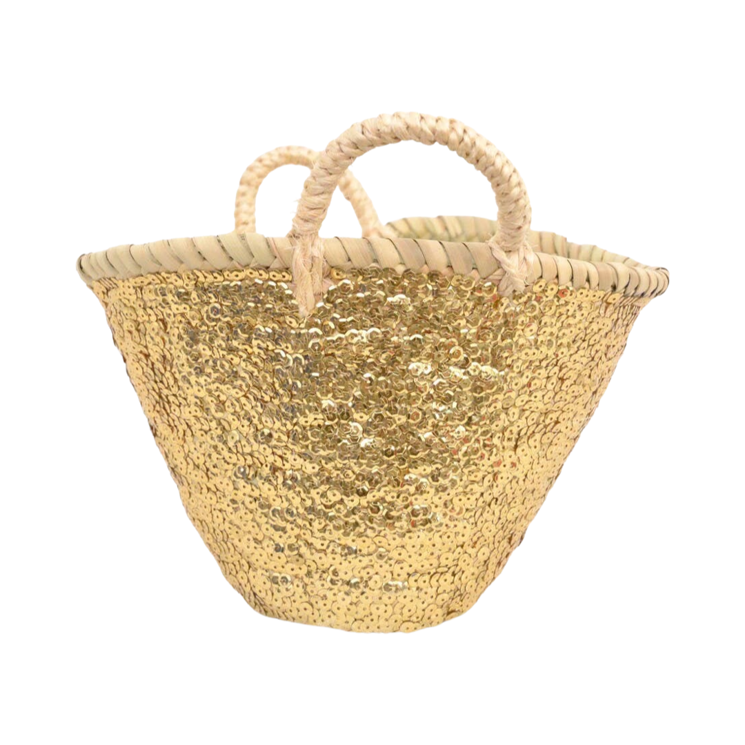 Sequin straw bag discount