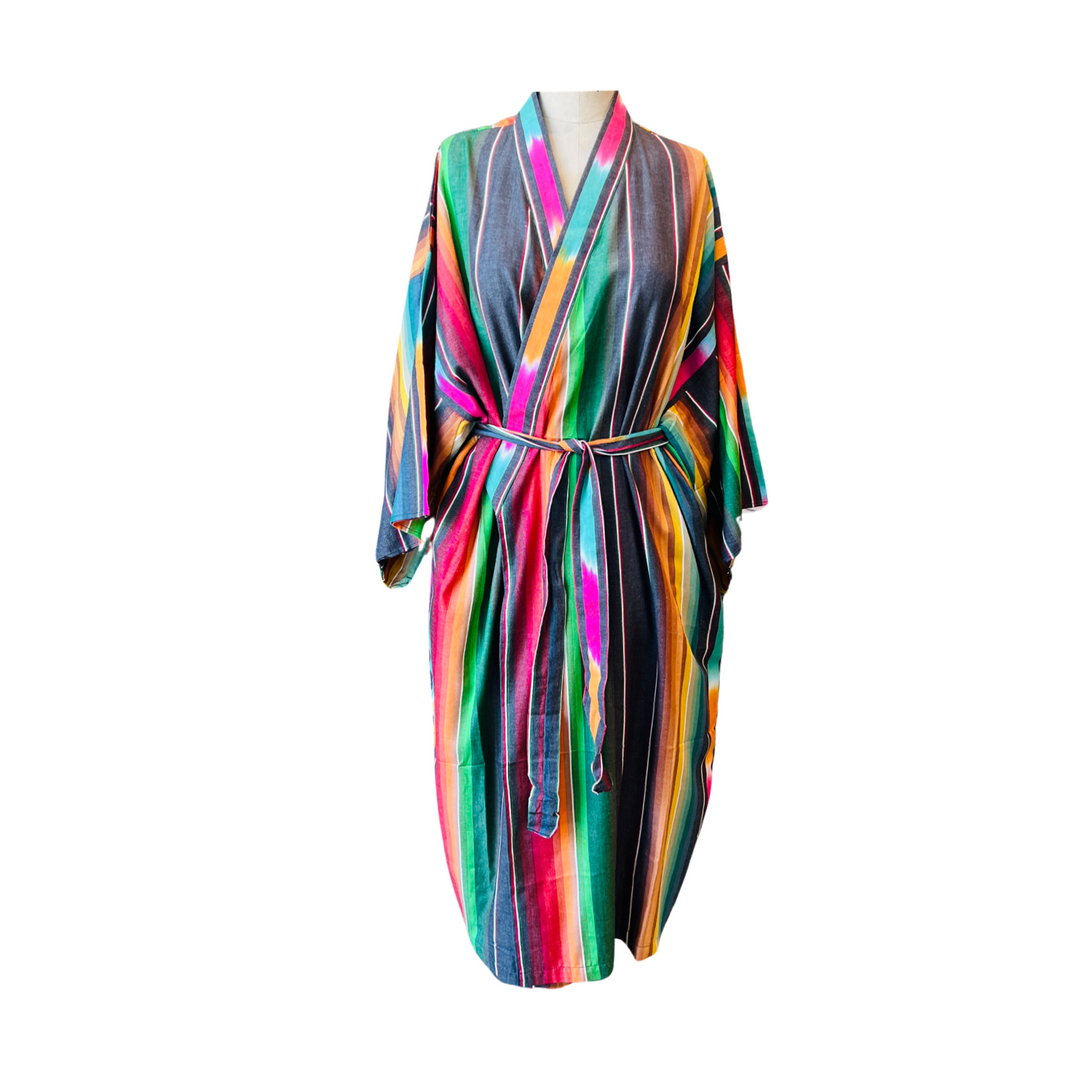 Striped Cotton Robe