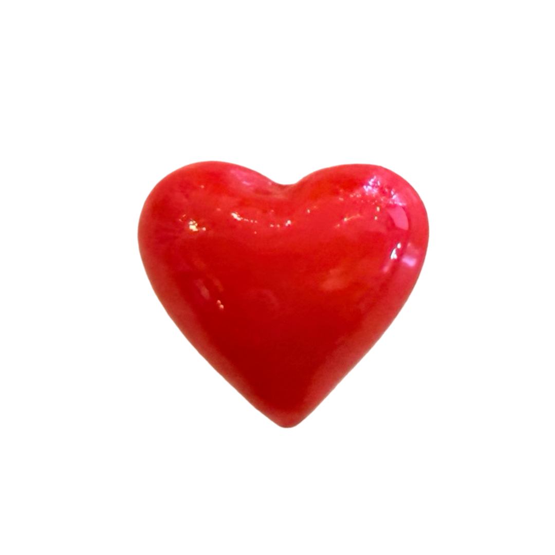 Mini Glass Red Heart
