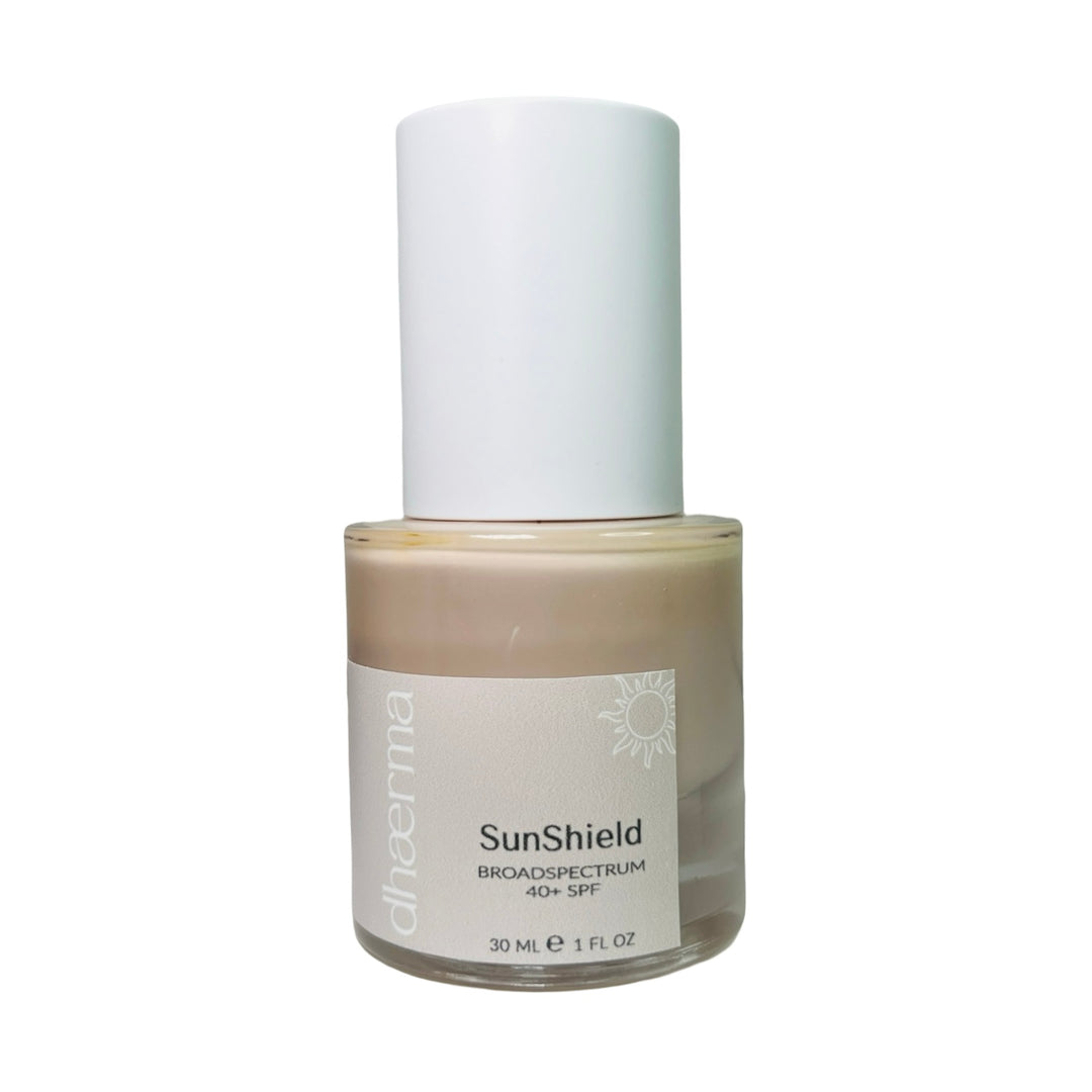 30 ml clear bottle with a white lid and light gray branded label