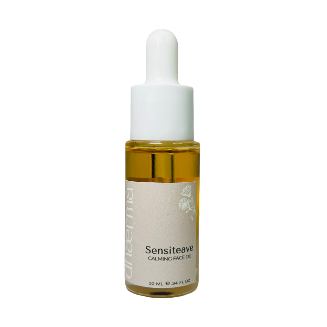 10 ml clear bottle with a white lid and light gray branded label