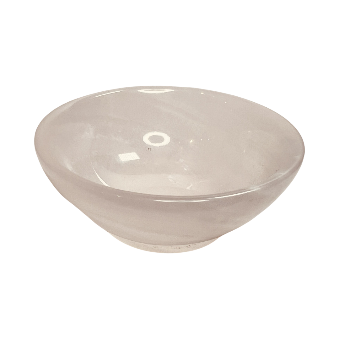 pink calcite bowl