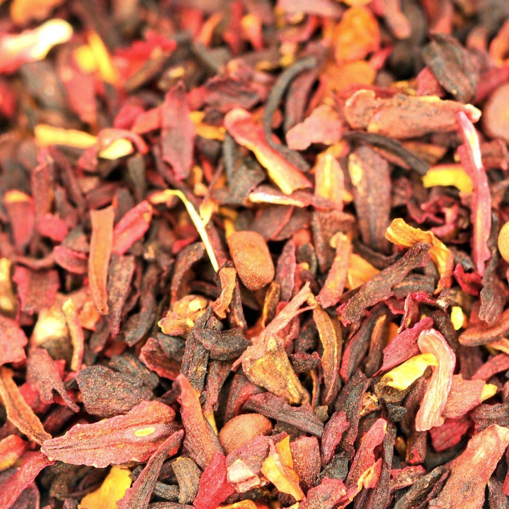 close up view of dried hibiscus flowers. Brand: Loveyenergy & Blessings