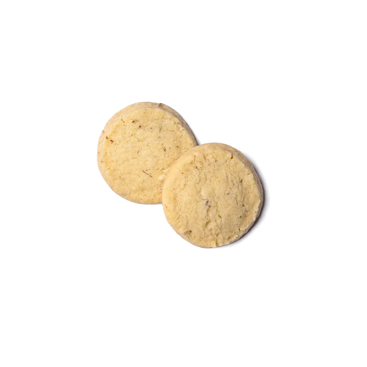 set of two round short bread cookies