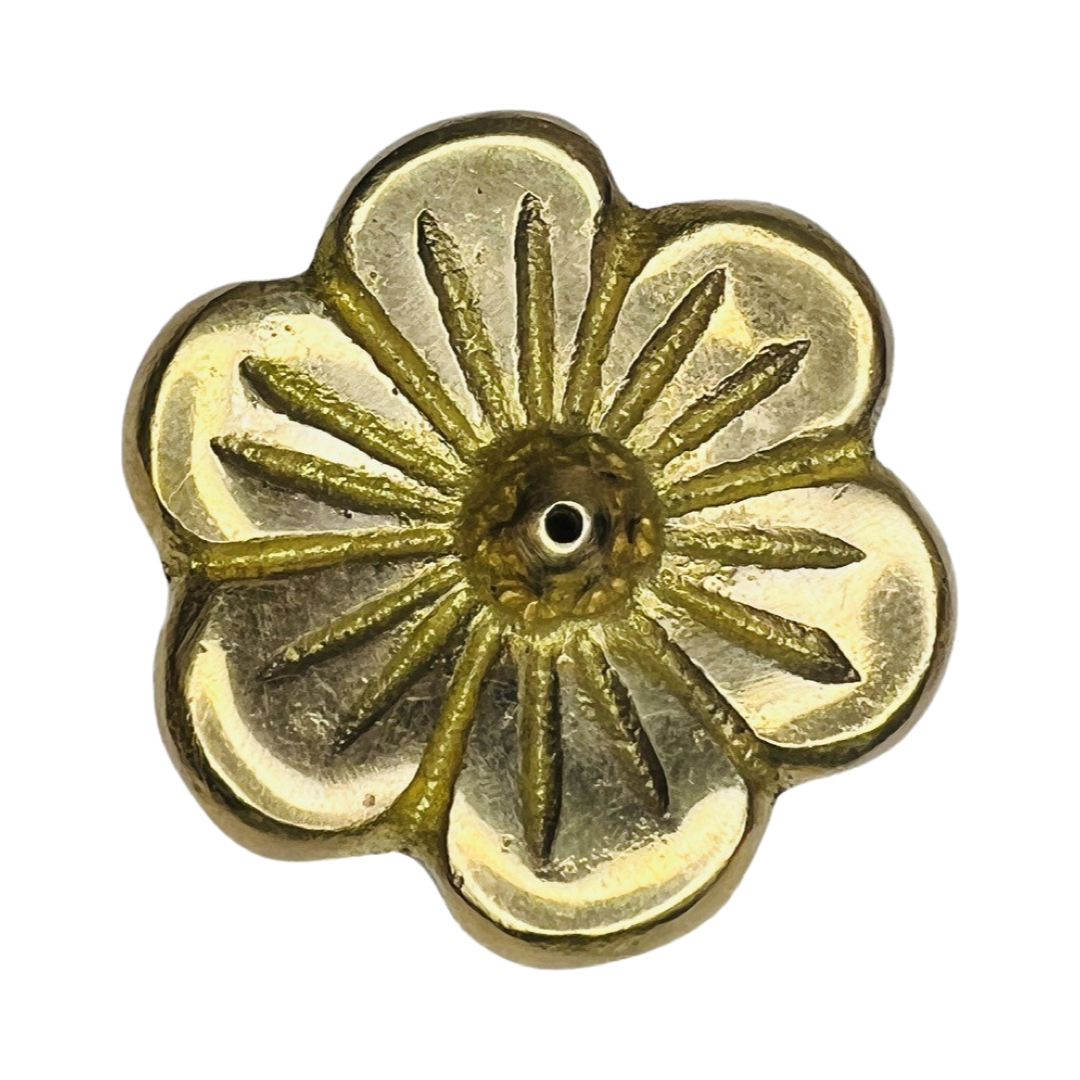 brass flower shaped incense stick holder