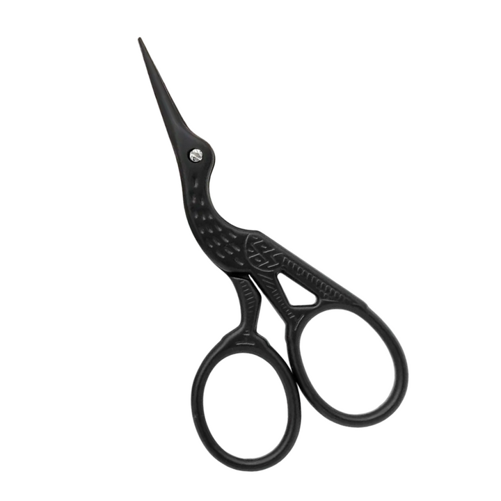 black stork shaped scissors