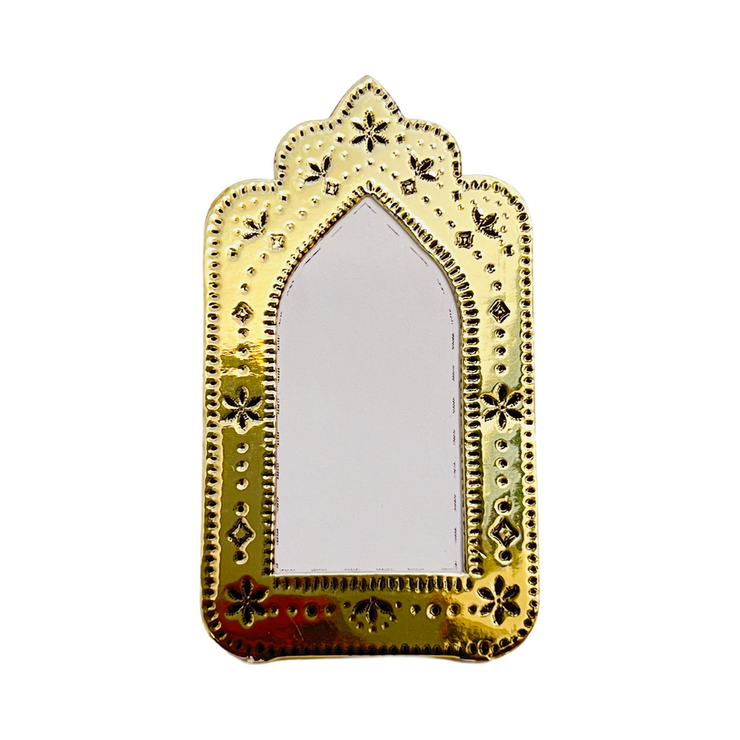 mini gold faux tin frame