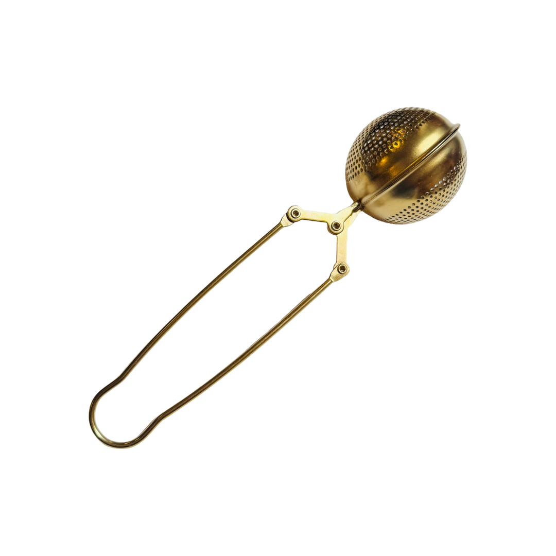 Gold round tea infuser