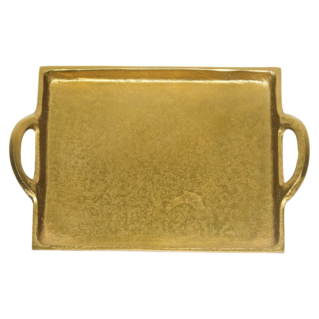 Golden Square Dish with handles