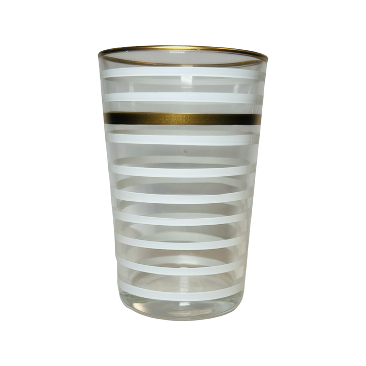 Colored Stripes Tea Glass