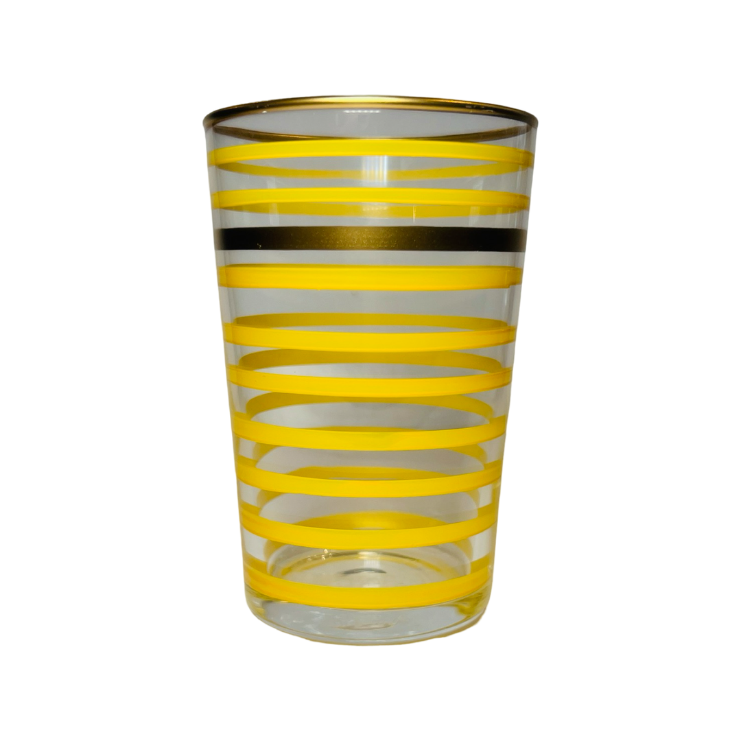 Colored Stripes Tea Glass