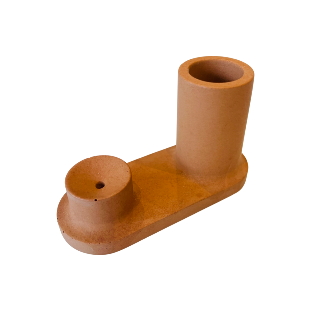 top view of a Terracotta Incense and Match Holder
