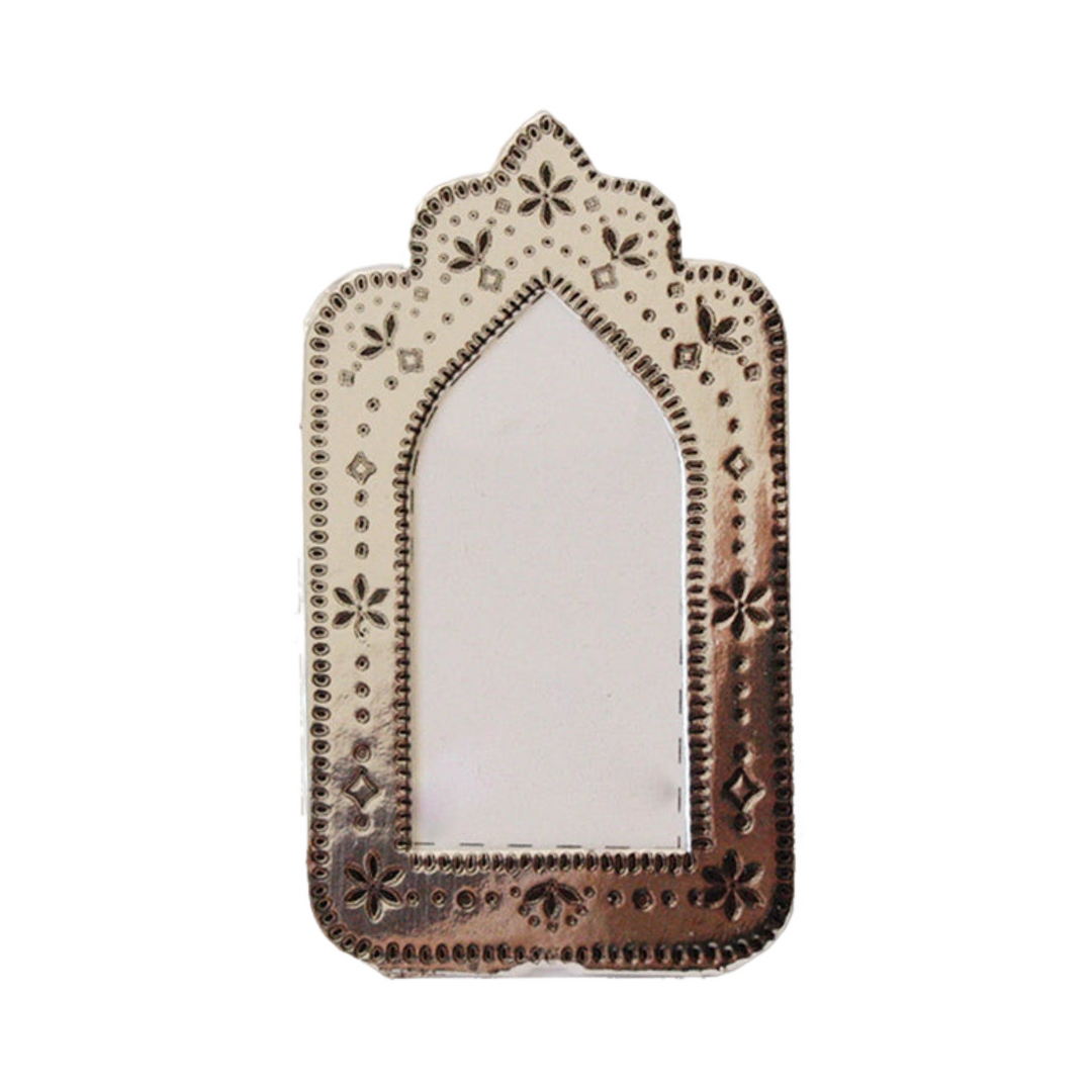 mini silver faux tin frame