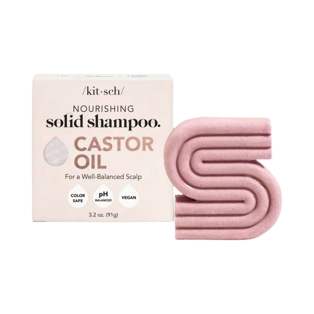 branded cream box with a pink "S" shaped bar of shampoo