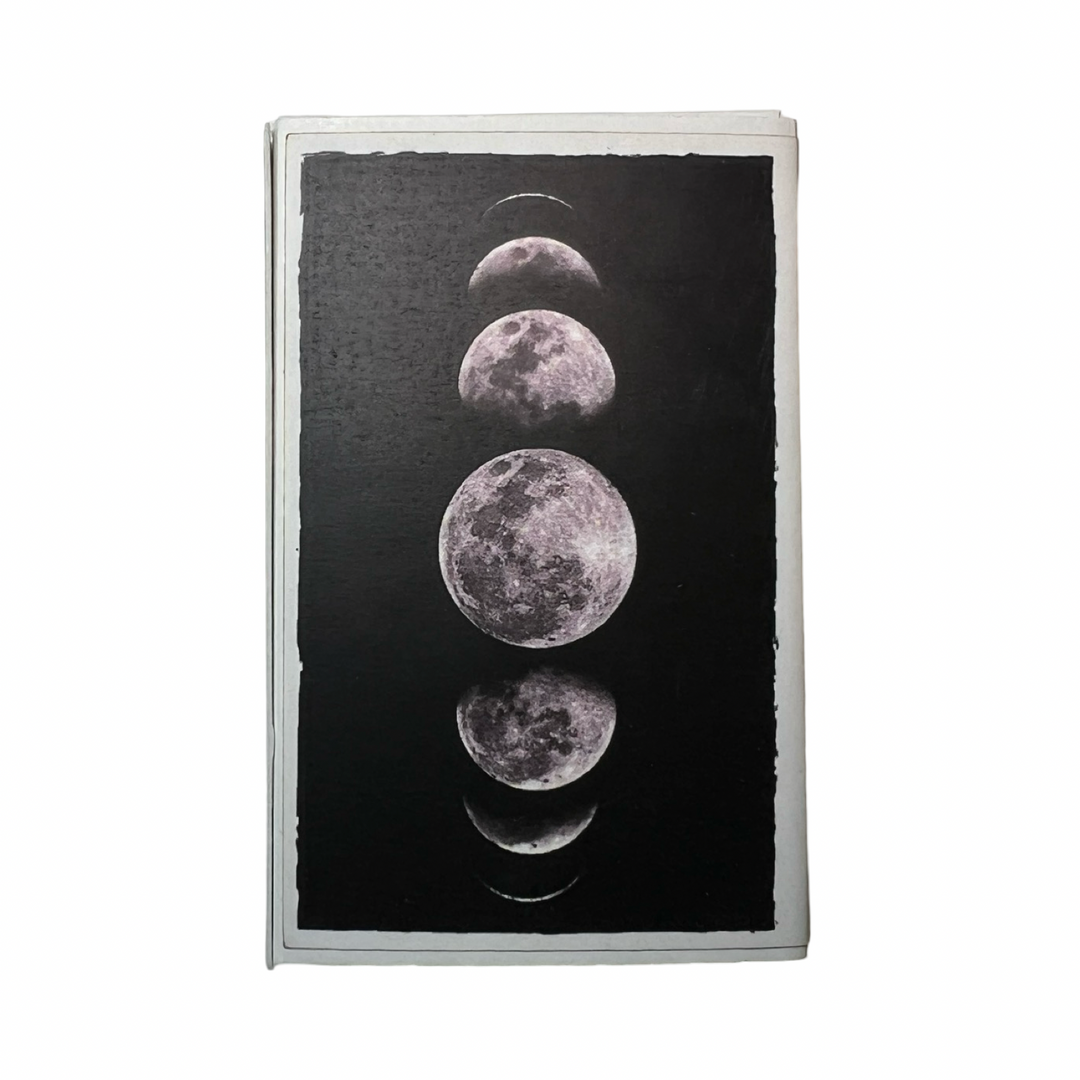 matchbox with an image of the moon phases.