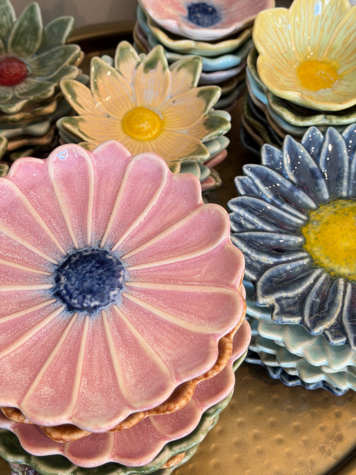 Stoneware Flower Dish - Small