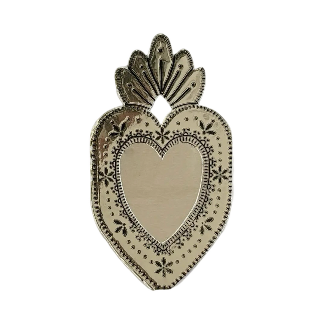 mini faux gold heart frame