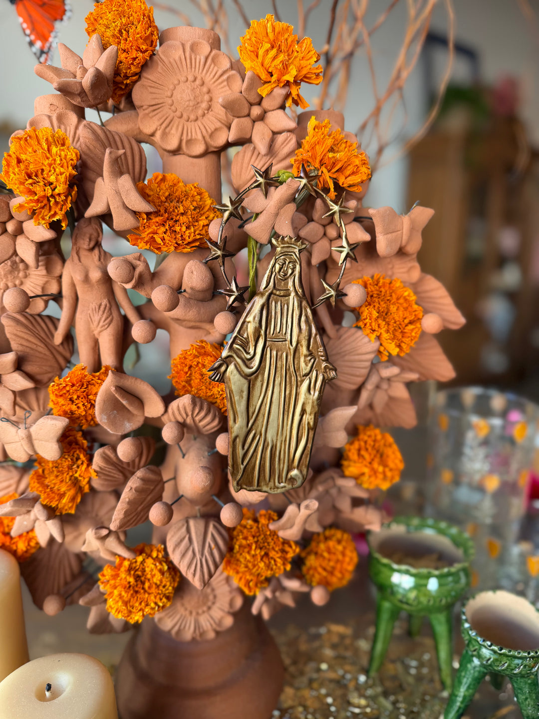 Our Lady Of Guadalupe Tin Ornament