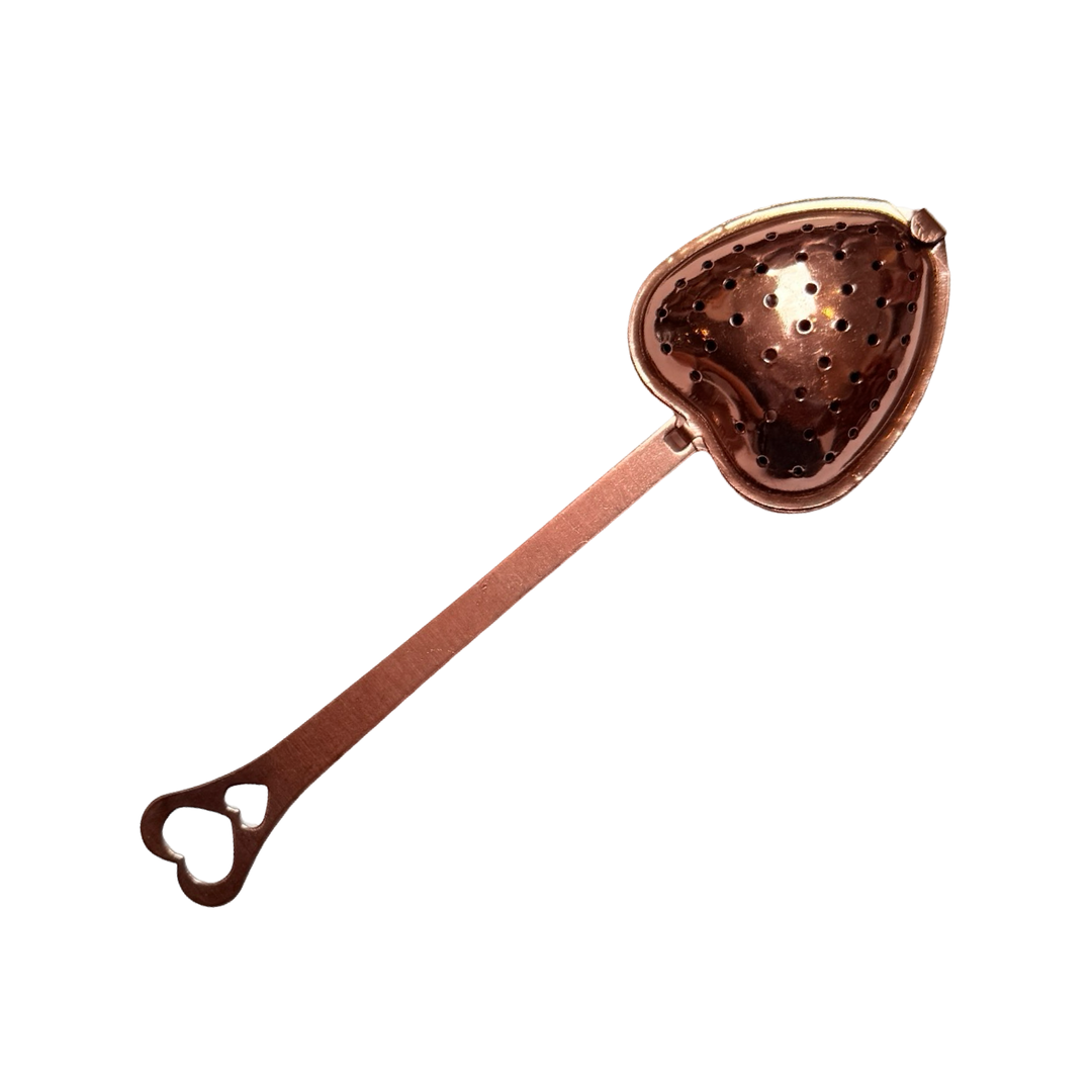 Heart-shaped metal tea infuser
