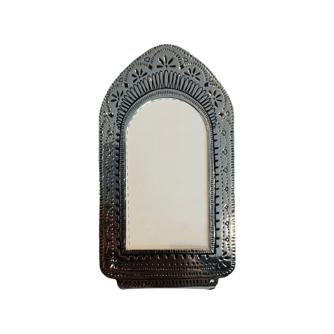 silver faux tin frame