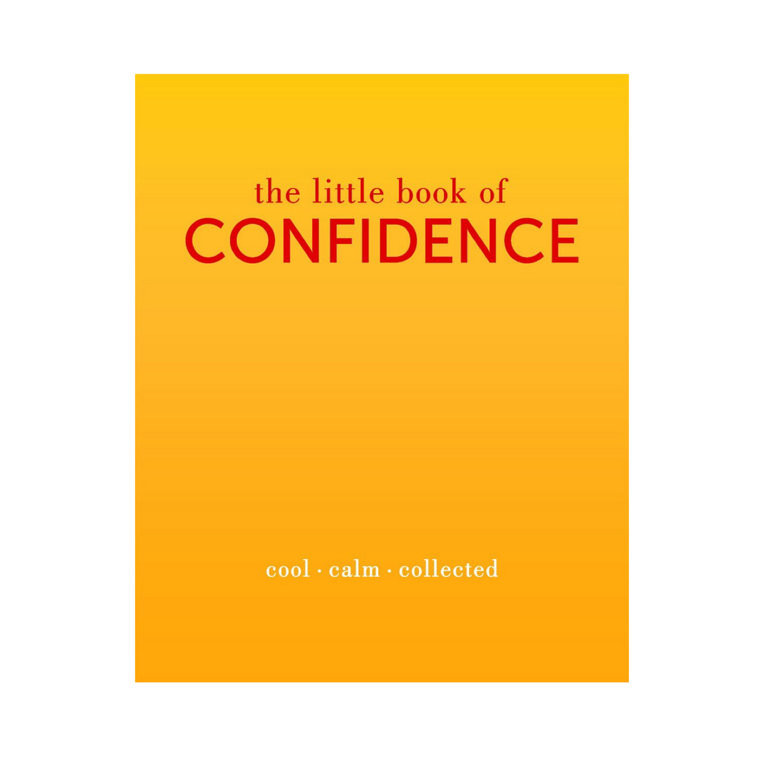 book titled "The Little Book of Confidence" featuring an orange/yellow cover with red lettering.