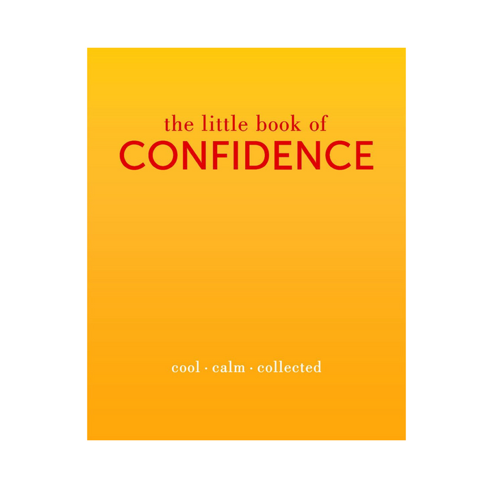book titled "The Little Book of Confidence" featuring an orange/yellow cover with red lettering.
