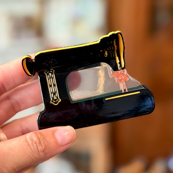 Vintage Sewing Machine Hair Claw Clip