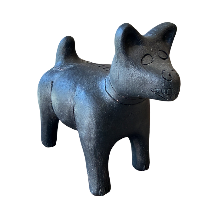 Xoloitzcuintle Clay Figurine - Handcrafted Mexican Xolo