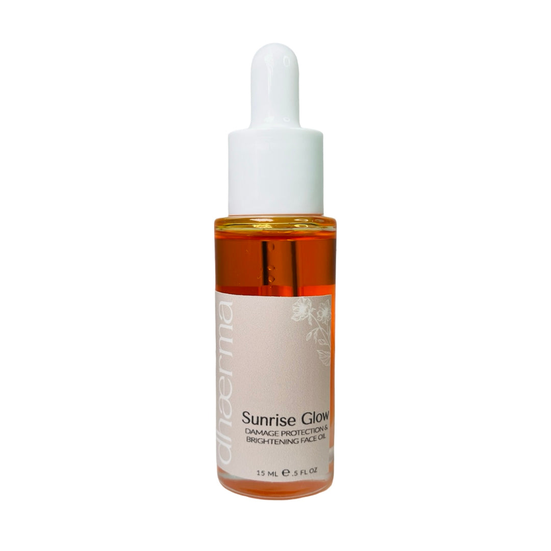 15 ml clear bottle with a white lid and light gray branded label